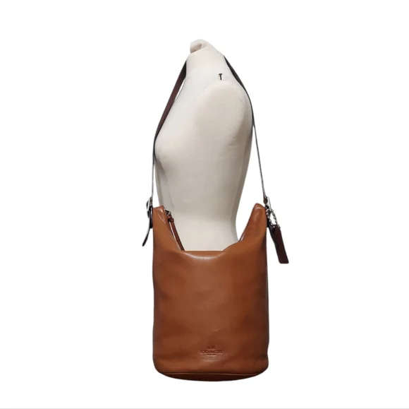 Coach Large Saddle Leather Duffle Shoulder Bag Great Condition No. 32282 - Picture 8 of 12